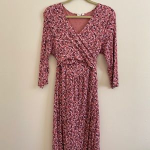 Gap maternity wrap dress
